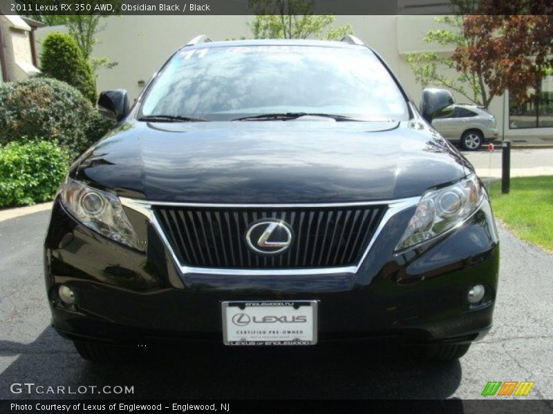 Obsidian Black / Black 2011 Lexus RX 350 AWD