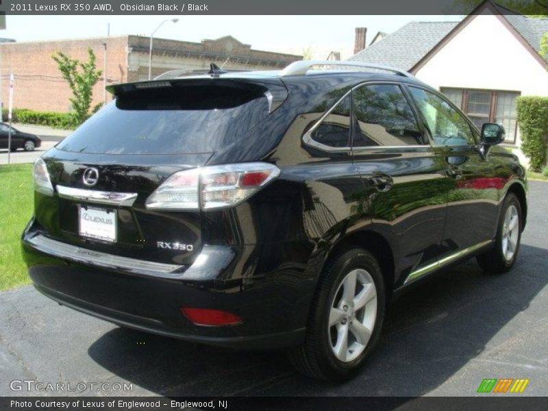 Obsidian Black / Black 2011 Lexus RX 350 AWD