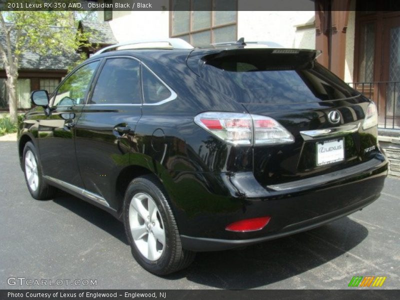 Obsidian Black / Black 2011 Lexus RX 350 AWD