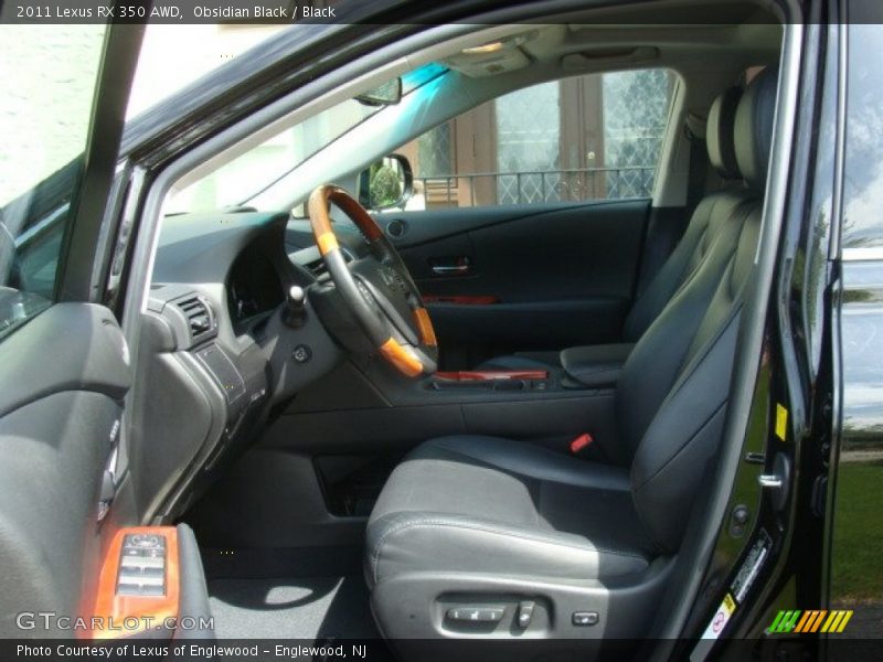 Obsidian Black / Black 2011 Lexus RX 350 AWD