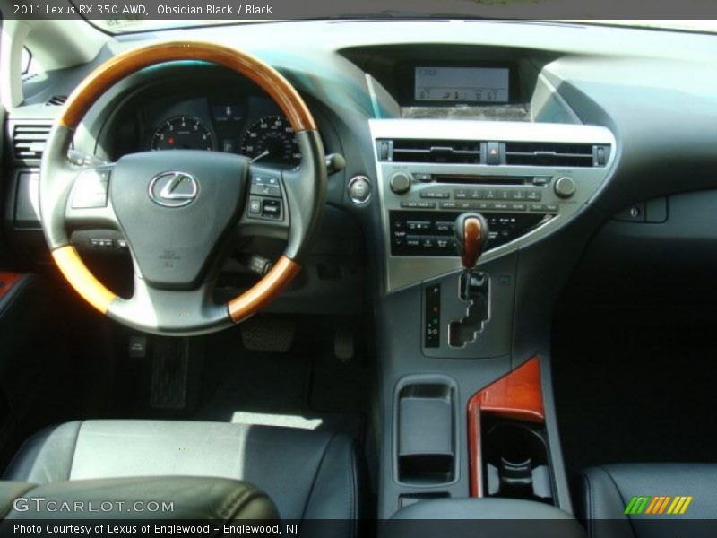 Obsidian Black / Black 2011 Lexus RX 350 AWD
