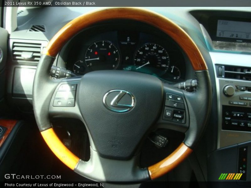 Obsidian Black / Black 2011 Lexus RX 350 AWD