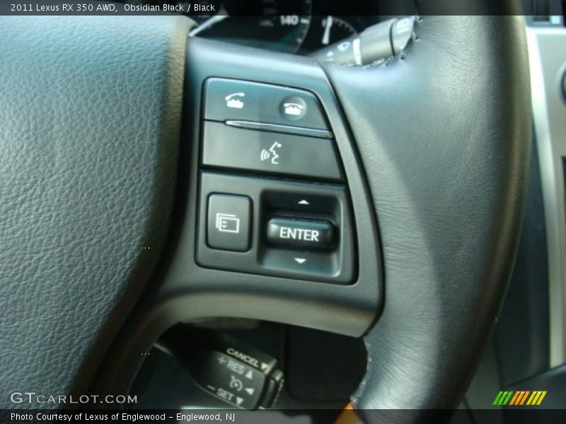 Obsidian Black / Black 2011 Lexus RX 350 AWD