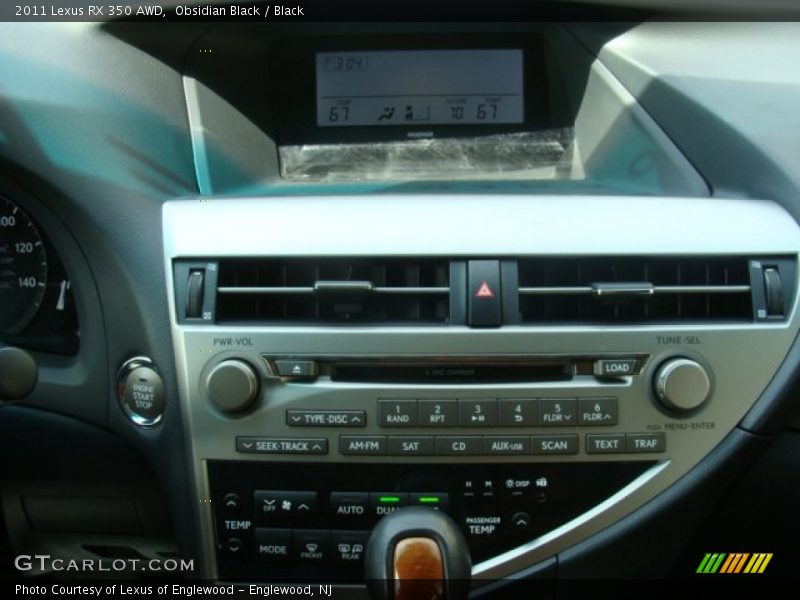 Obsidian Black / Black 2011 Lexus RX 350 AWD