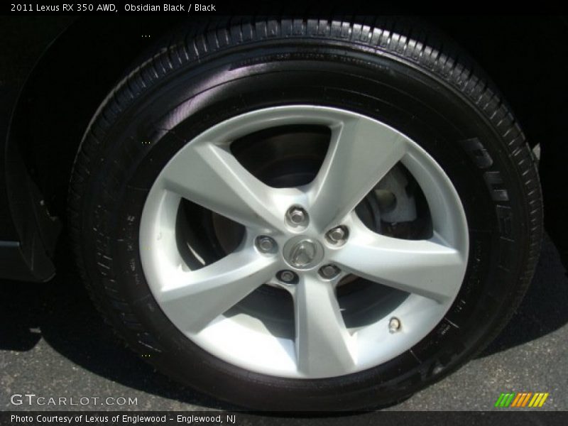 Obsidian Black / Black 2011 Lexus RX 350 AWD