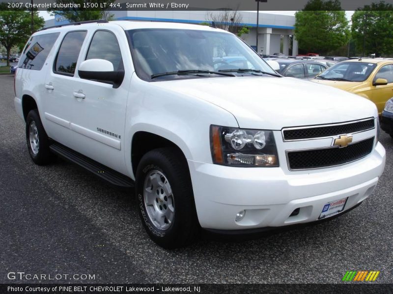 Summit White / Ebony 2007 Chevrolet Suburban 1500 LT 4x4