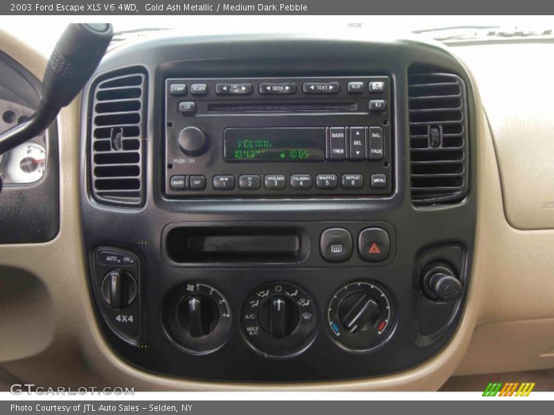Gold Ash Metallic / Medium Dark Pebble 2003 Ford Escape XLS V6 4WD