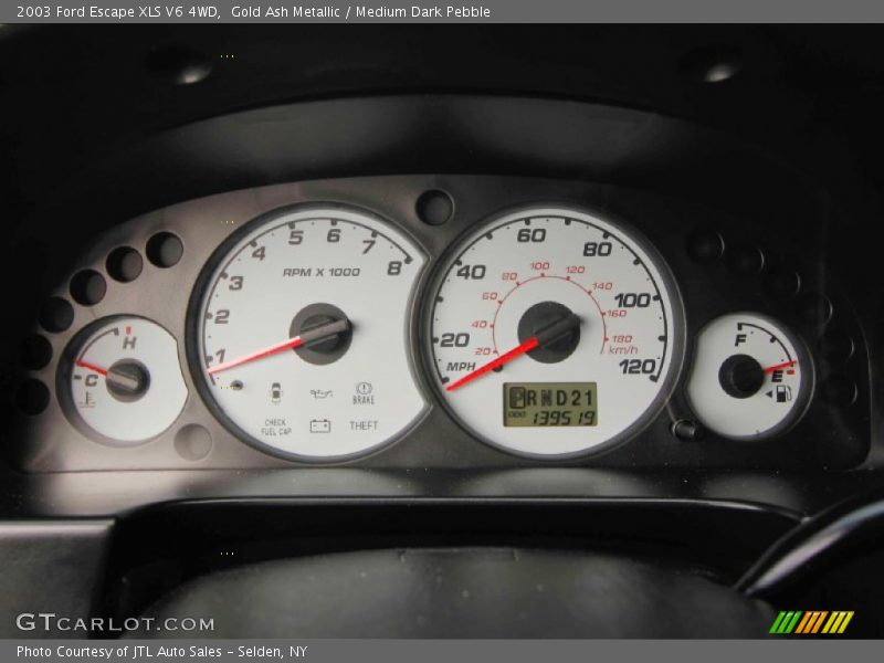 Gold Ash Metallic / Medium Dark Pebble 2003 Ford Escape XLS V6 4WD