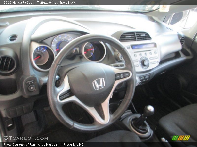 Taffeta White / Sport Black 2010 Honda Fit Sport