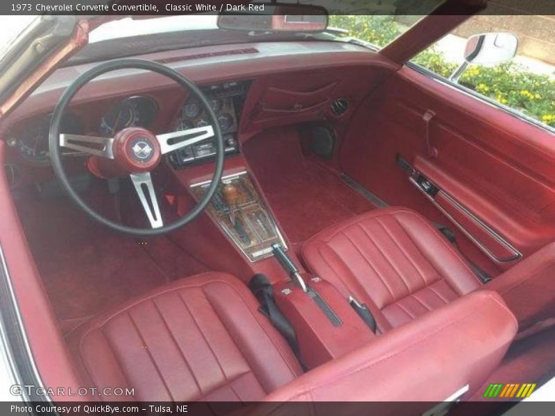  1973 Corvette Convertible Dark Red Interior