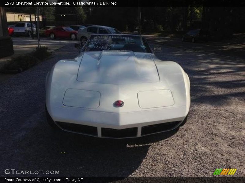 Classic White / Dark Red 1973 Chevrolet Corvette Convertible