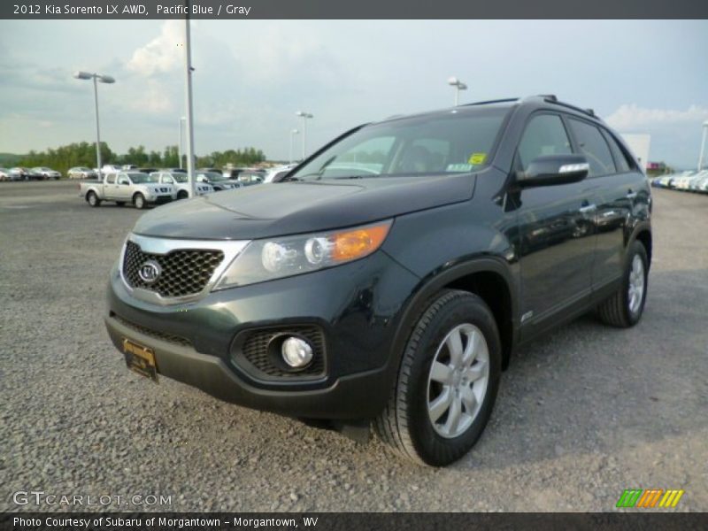 Pacific Blue / Gray 2012 Kia Sorento LX AWD