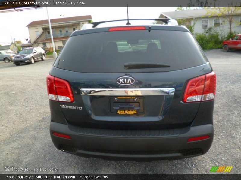 Pacific Blue / Gray 2012 Kia Sorento LX AWD
