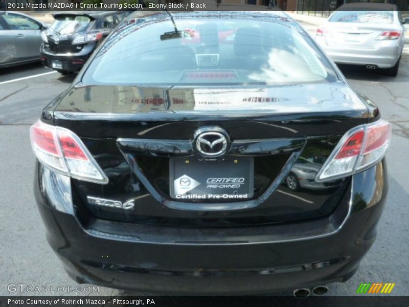 Ebony Black / Black 2011 Mazda MAZDA6 i Grand Touring Sedan