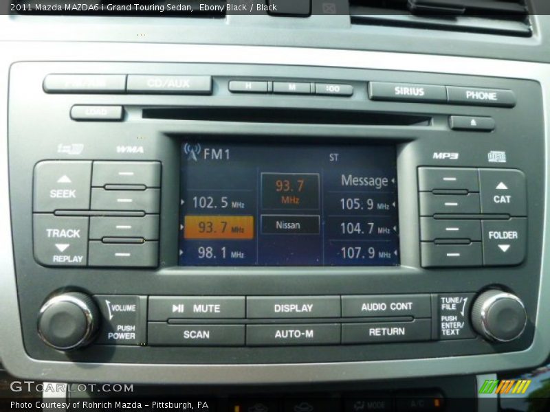 Ebony Black / Black 2011 Mazda MAZDA6 i Grand Touring Sedan