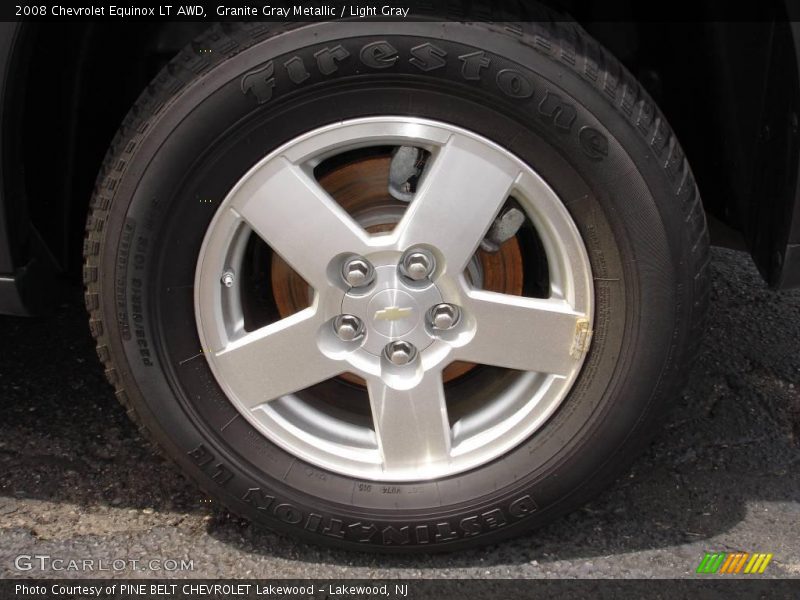 Granite Gray Metallic / Light Gray 2008 Chevrolet Equinox LT AWD