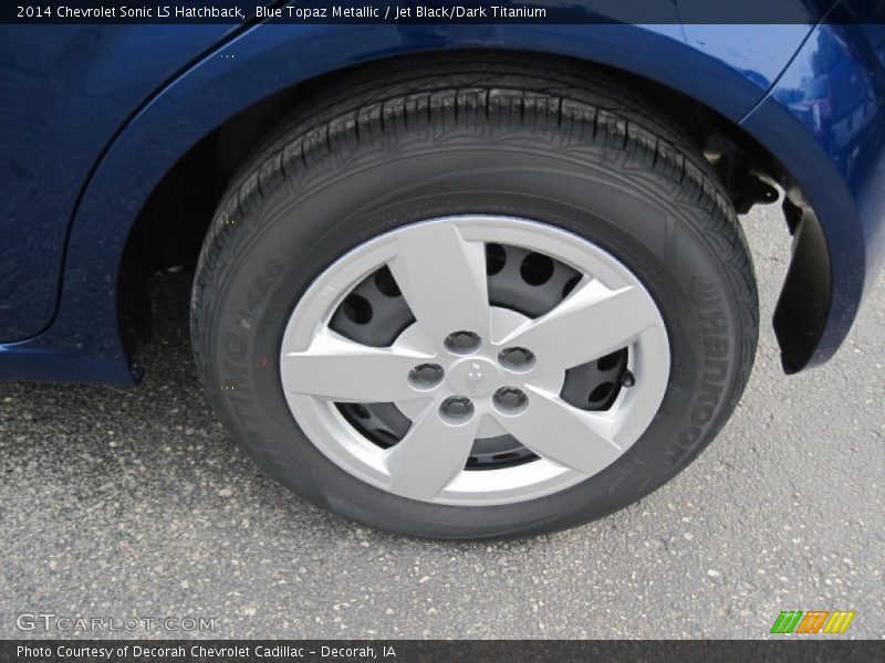 Blue Topaz Metallic / Jet Black/Dark Titanium 2014 Chevrolet Sonic LS Hatchback