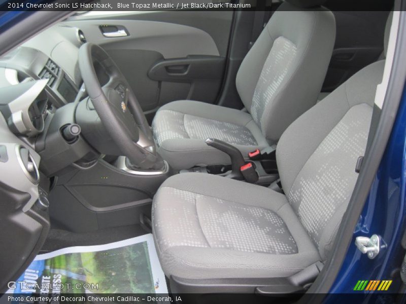 Blue Topaz Metallic / Jet Black/Dark Titanium 2014 Chevrolet Sonic LS Hatchback