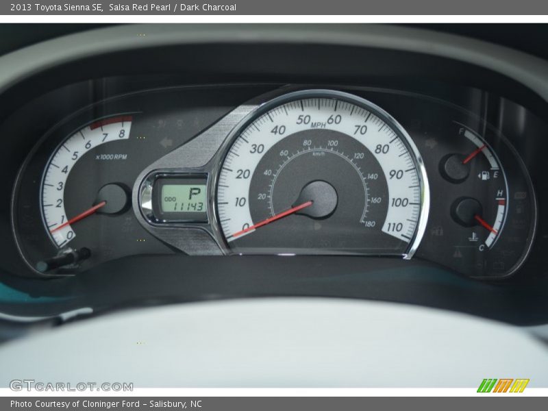 Salsa Red Pearl / Dark Charcoal 2013 Toyota Sienna SE