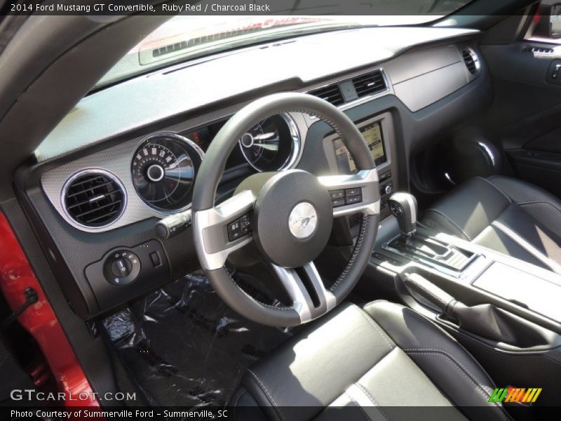 Ruby Red / Charcoal Black 2014 Ford Mustang GT Convertible