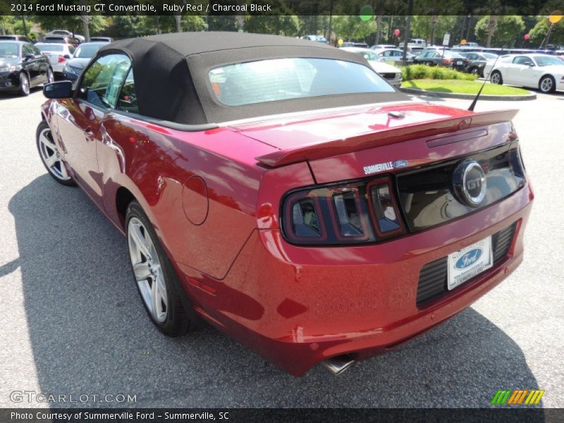 Ruby Red / Charcoal Black 2014 Ford Mustang GT Convertible