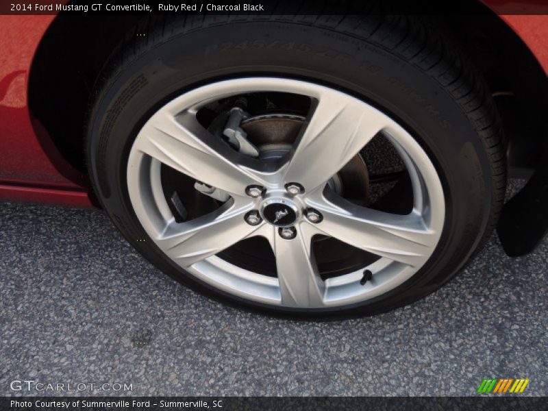 Ruby Red / Charcoal Black 2014 Ford Mustang GT Convertible