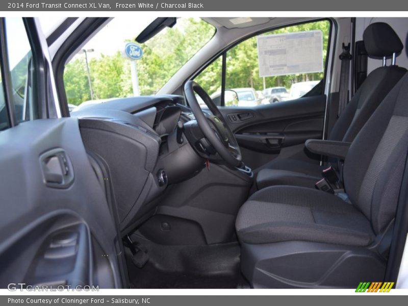Frozen White / Charcoal Black 2014 Ford Transit Connect XL Van