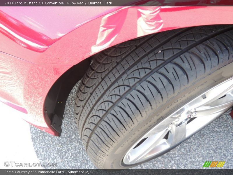 Ruby Red / Charcoal Black 2014 Ford Mustang GT Convertible