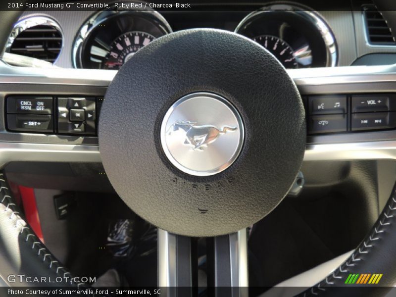 Ruby Red / Charcoal Black 2014 Ford Mustang GT Convertible
