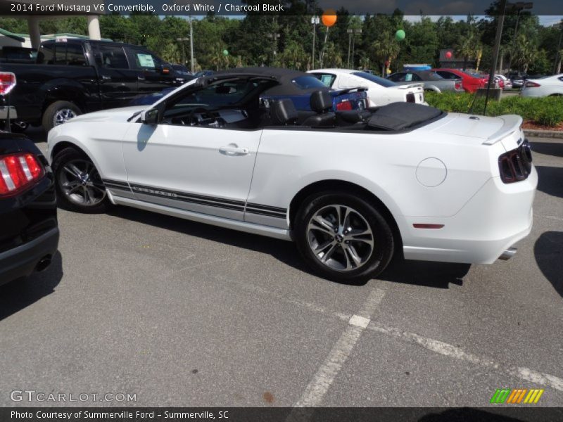Oxford White / Charcoal Black 2014 Ford Mustang V6 Convertible