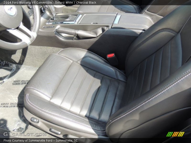 Oxford White / Charcoal Black 2014 Ford Mustang V6 Convertible