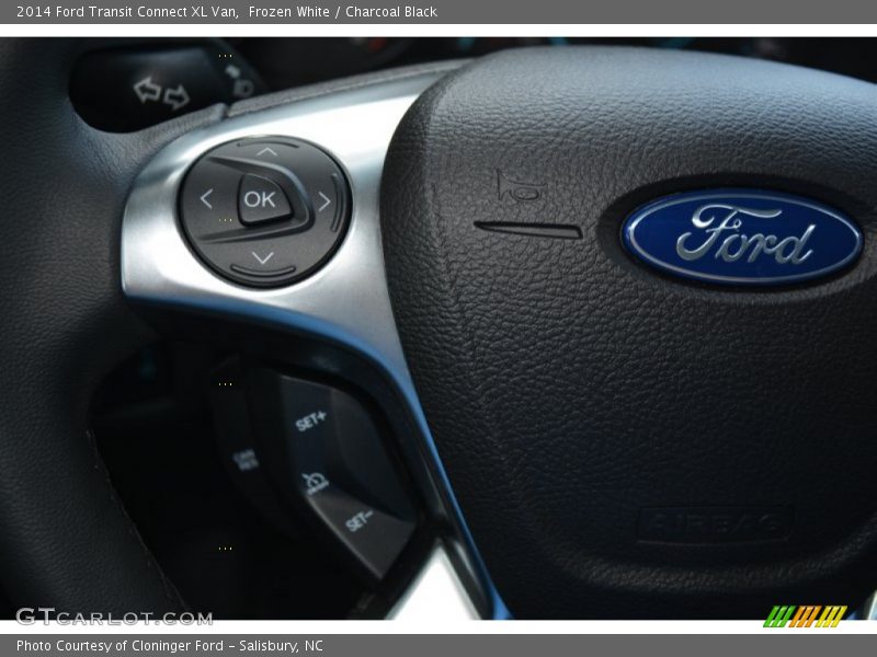 Frozen White / Charcoal Black 2014 Ford Transit Connect XL Van