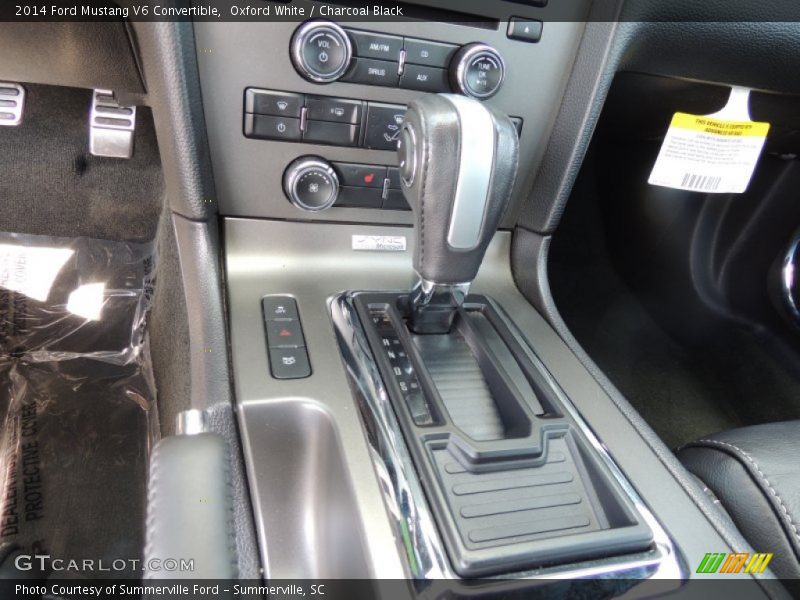 Oxford White / Charcoal Black 2014 Ford Mustang V6 Convertible