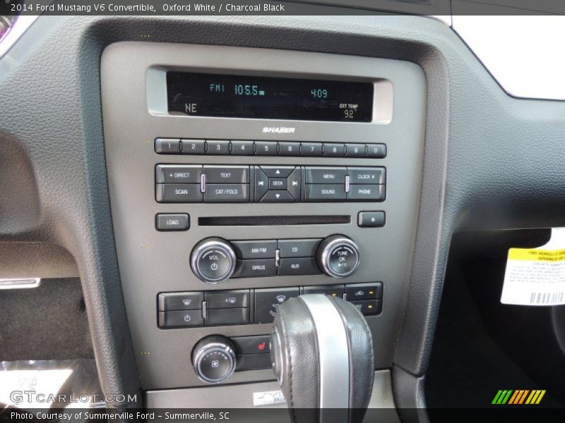 Oxford White / Charcoal Black 2014 Ford Mustang V6 Convertible