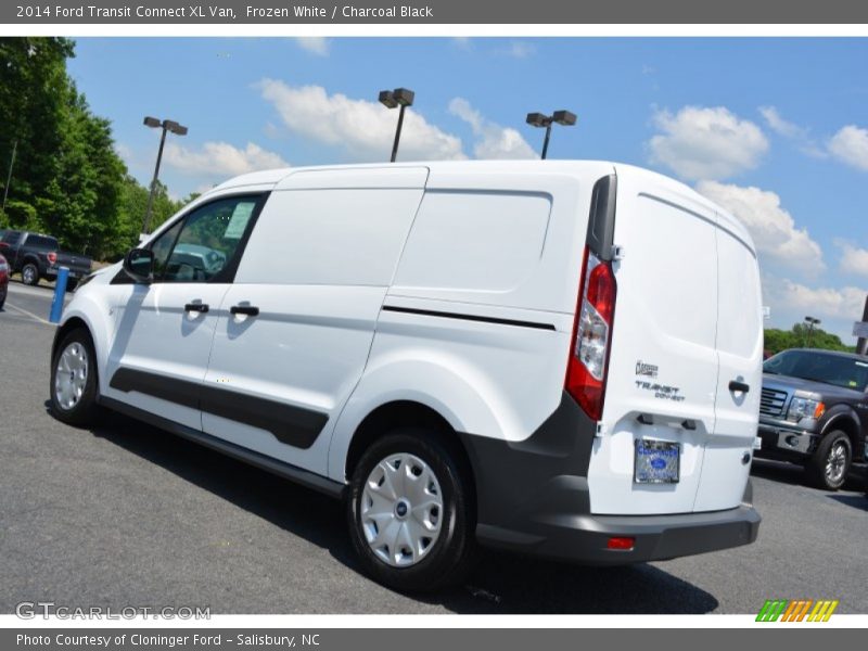 Frozen White / Charcoal Black 2014 Ford Transit Connect XL Van