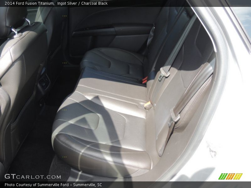 Ingot Silver / Charcoal Black 2014 Ford Fusion Titanium