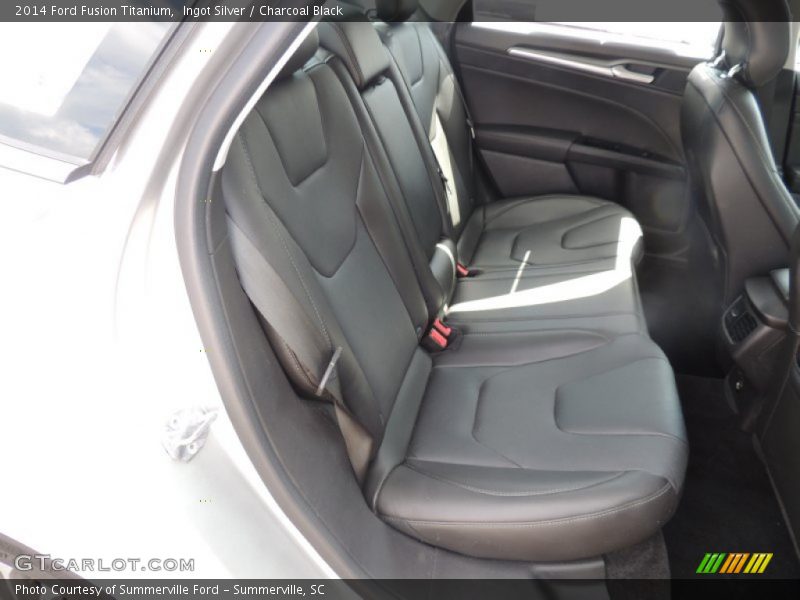 Ingot Silver / Charcoal Black 2014 Ford Fusion Titanium