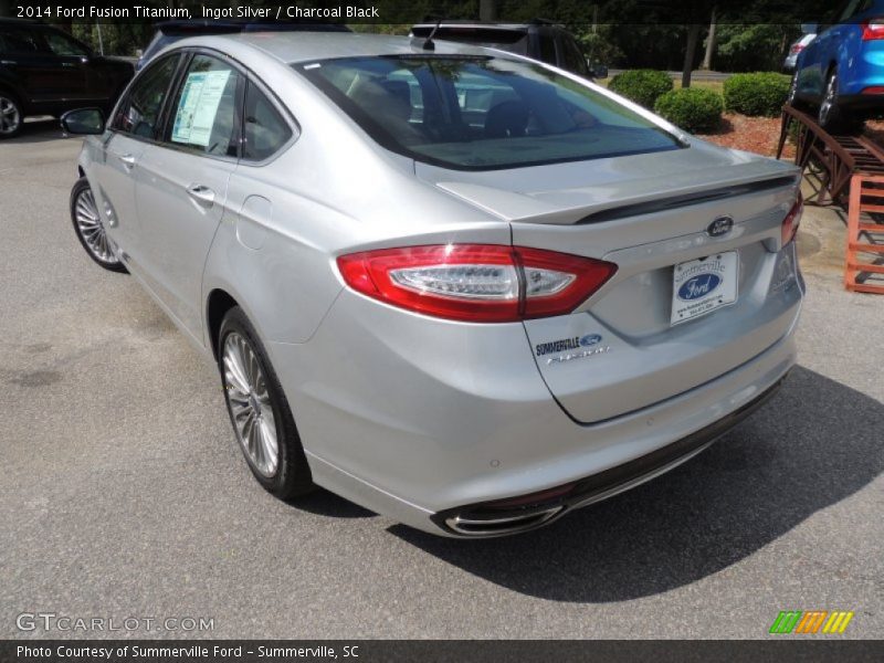 Ingot Silver / Charcoal Black 2014 Ford Fusion Titanium