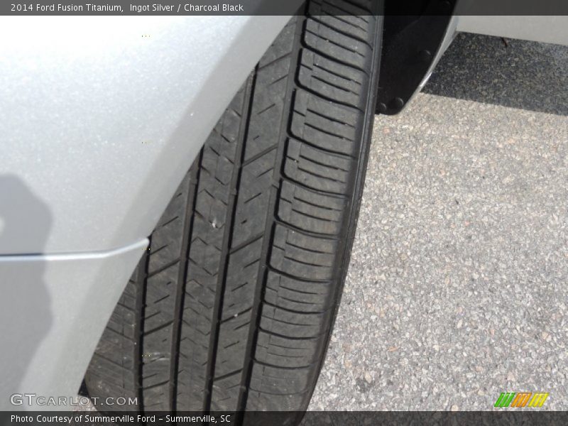 Ingot Silver / Charcoal Black 2014 Ford Fusion Titanium