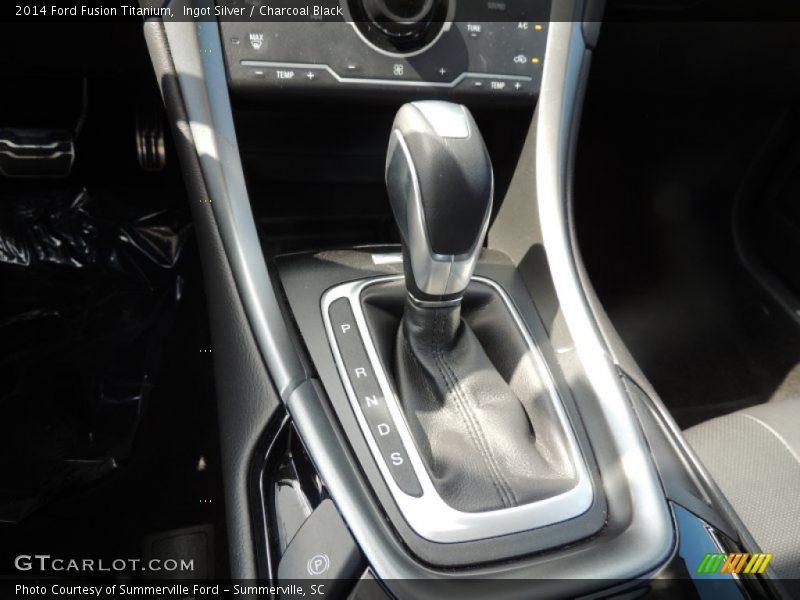 Ingot Silver / Charcoal Black 2014 Ford Fusion Titanium