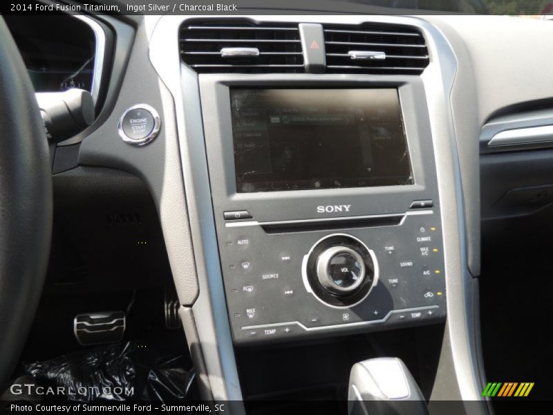 Ingot Silver / Charcoal Black 2014 Ford Fusion Titanium