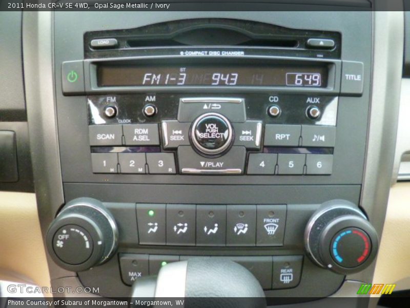 Opal Sage Metallic / Ivory 2011 Honda CR-V SE 4WD