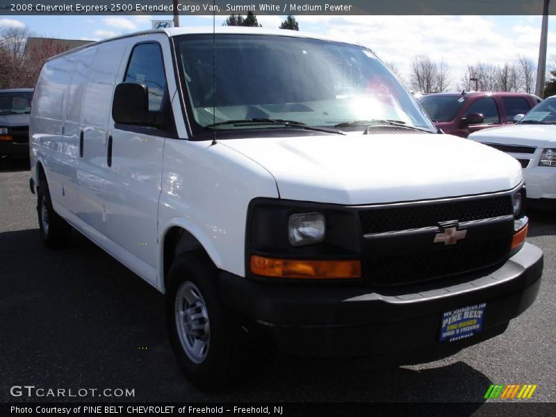 Summit White / Medium Pewter 2008 Chevrolet Express 2500 Extended Cargo Van