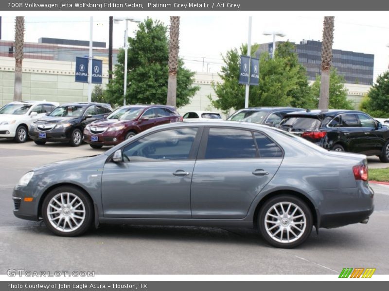 Platinum Grey Metallic / Art Grey 2008 Volkswagen Jetta Wolfsburg Edition Sedan