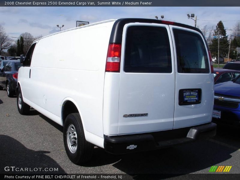 Summit White / Medium Pewter 2008 Chevrolet Express 2500 Extended Cargo Van