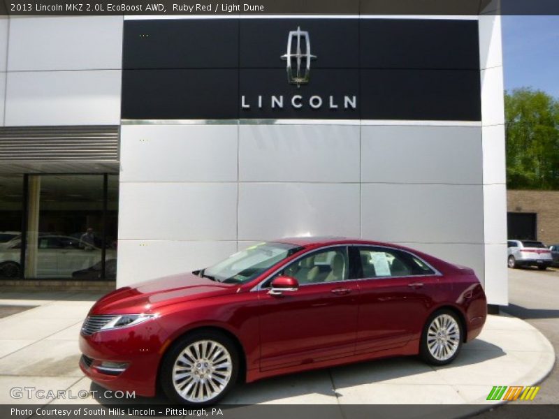Ruby Red / Light Dune 2013 Lincoln MKZ 2.0L EcoBoost AWD