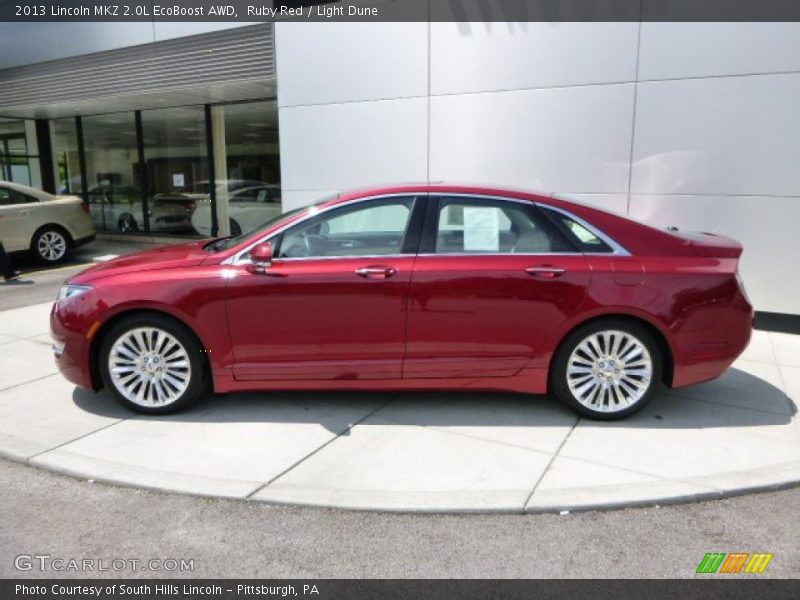 Ruby Red / Light Dune 2013 Lincoln MKZ 2.0L EcoBoost AWD