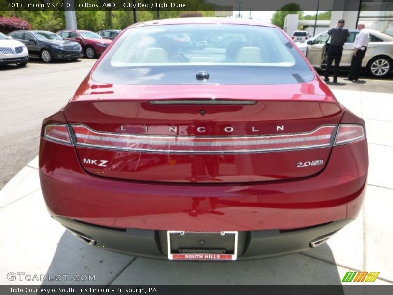Ruby Red / Light Dune 2013 Lincoln MKZ 2.0L EcoBoost AWD