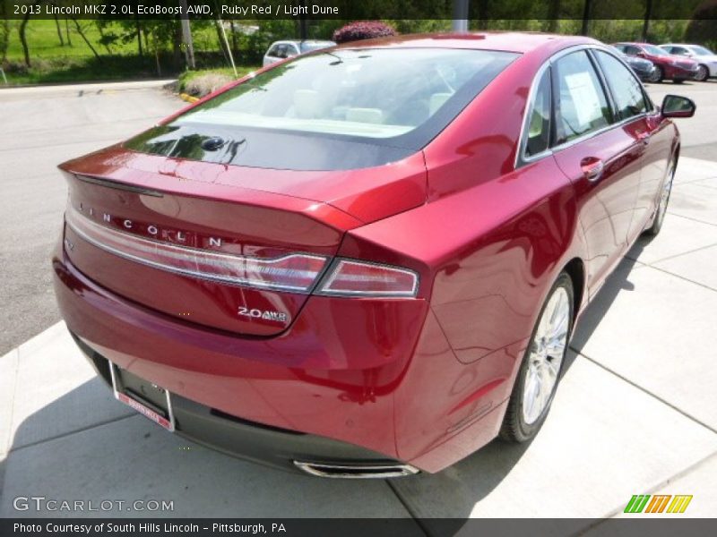 Ruby Red / Light Dune 2013 Lincoln MKZ 2.0L EcoBoost AWD