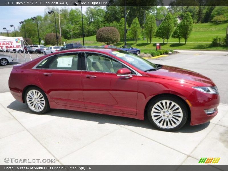 Ruby Red / Light Dune 2013 Lincoln MKZ 2.0L EcoBoost AWD
